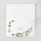 Bruiloft Eenvoudig gebladerte gepersonaliseerd (Buitenkant ongevouwen)