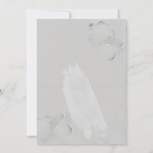 BRUILOFT | Elegant alcoholinkt Abstract Kaart (Achterkant)