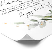 Bruiloft elegant bloemstuk ring zoek spel poster (Hoek)