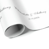 Bruiloft Elegant Creatief Professioneel Modern Cadeaupapier (Rol Hoek)