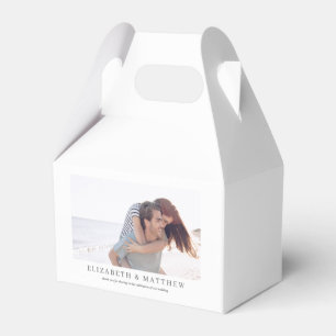 bruiloft Elegant Modern Custom Photo Bedankdoosjes
