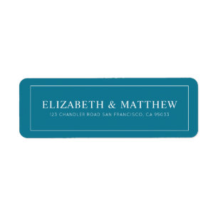 bruiloft   Elegant modern Custom Return-adres Etiket