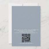 Bruiloft Elegant Modern Strand Schelp QR Code Kaart (Achterkant)