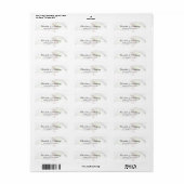Bruiloft Elegant Script Creatieve Abstracte Curven Etiket (Full Sheet)