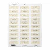 Bruiloft Elegant Script Creative Stone Design Etiket (Full Sheet)