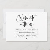 Bruiloft Elopement Feest, Vier het met ons Kaart (Voorkant)