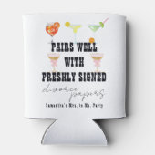 Bruiloft en Echtscheiding Papers Cocktail Brunch F Blikjeskoeler (Achterkant)