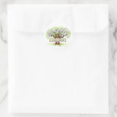 Bruiloft Envelope Seal Sticker - Love Tree (Tas)