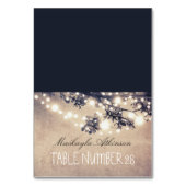Bruiloft escortkaarten String Lights takken Kaart (Voorkant)