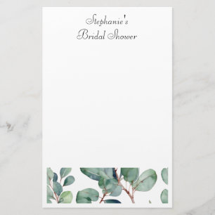 Bruiloft Eucalyptus Groene Elegante Huwelijk Briefpapier