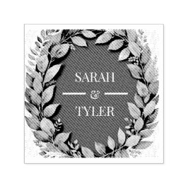 BRUILOFT EUCALYPTUS KRANS STICKER ZELFINKTENDE STEMPEL