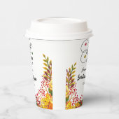 Bruiloft 'Fall in Love' Bruidssalon  Papieren Bekers (Links)