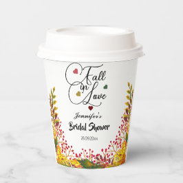 Bruiloft 'Fall in Love' Bruidssalon  Papieren Bekers