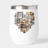 Bruiloft Familie Jubileum Hart Foto Collage (Links)