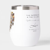 Bruiloft Familie Jubileum Hart Foto Collage (Achterkant)