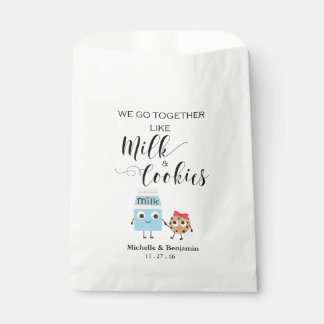 Bruiloft Favor Bag - We gaan samen Cookies & Milk Bedankzakje