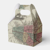 Bruiloft Favor Box met New York City Kaart Bedankdoosjes (Achterkant)