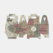 Bruiloft Favor Box met New York City Kaart Bedankdoosjes (Uitgevouwen)