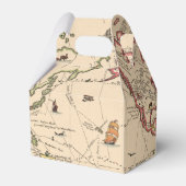 Bruiloft Favor Box met  World Adventure Kaart Bedankdoosjes (Achterkant)