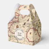Bruiloft Favor Box met  World Adventure Kaart Bedankdoosjes (Voorkant Zijde)