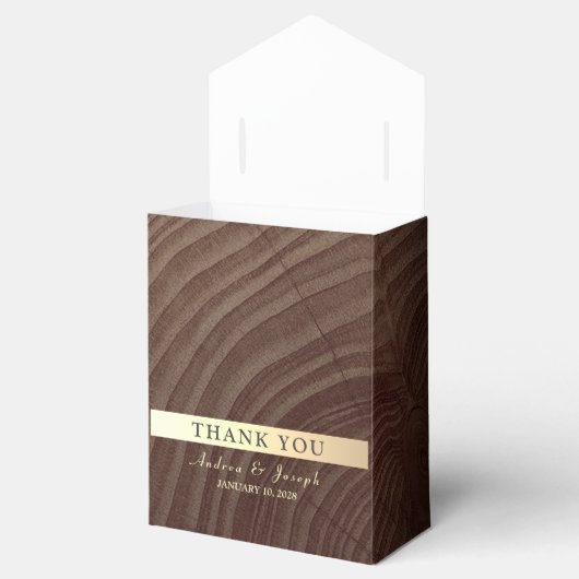 Bruiloft Favor Doos met Landelijke Snoerlampjes Bedankdoosjes (Geopend)