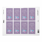 Bruiloft Favor Seed Pack Label Lente Bloemen (Full Sheet)