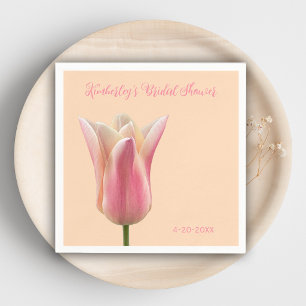 Bruiloft Feest Bloem Roze Tulp Servetten