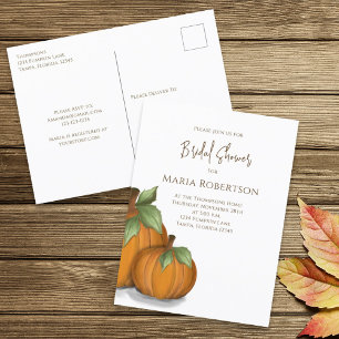 Bruiloft Feest Elegante Pompoenen Cute  Briefkaart