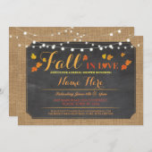 Bruiloft Feest Fall in Love laat Uitnodigen Kaart (Voorkant / Achterkant)