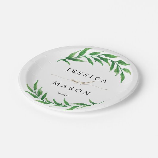 Bruiloft Feest - Trouwen - Papieren bord (Gekanteld)