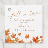 Bruiloft Feest 'Verliefd Raken' Bedankjes Labels (Voorkant)