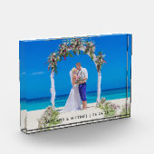 Bruiloft Foto Bruid en bruidegom Fotoblok (Links)