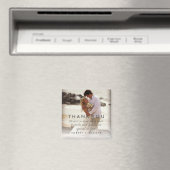 Bruiloft foto dank u bericht gunst magneet (Insitu (Vaatwasser))