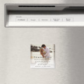 Bruiloft foto dank u bericht magneet (Insitu (Vaatwasser))