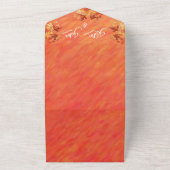 Bruiloft-Foto Herfst Vibes-Herfst stijl- All In One Uitnodiging (Buitenkant)