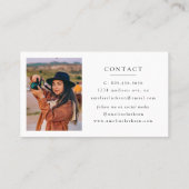 Bruiloft Fotograaf Waterverf Camera Visitekaartje (Achterkant)