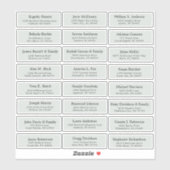  bruiloft gast adresetiketten Stickers (Vel)