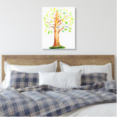 Bruiloft Gast Signing Tree Canvas Afdruk (Insitu (Slaapkamer))
