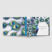 Bruiloft Gastenboek Majestic Peacock (Volledig)