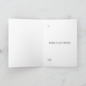 Bruiloft Gefeliciteerd Custom Kaart (Binnen)