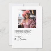 Bruiloft geïnspireerde "Naar het altaar" Bruids do Bedankkaart (Achterkant)