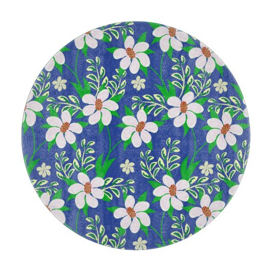 Bruiloft gelukzaligheid: Floral uitnodiging achter Snijplank (Voorkant)