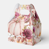 Bruiloft Gepersonaliseerde herfst Roze Bourgondië Bedankdoosjes (Achterkant)