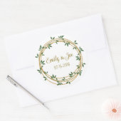 Bruiloft gepersonaliseerde stickers (Envelop)