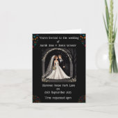 Bruiloft gepersonaliseerde uitnodigen Cartoon op z Aankondiging (Voorkant)