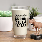 Bruiloft Geschenk Bruidegom Funny Groomzilla Glas 