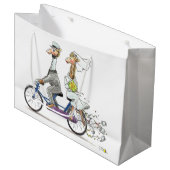 bruiloft giraffes large cadeautasje (Voorkant Gekanteld)