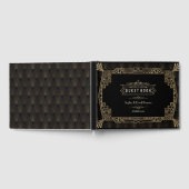 Bruiloft | Glam Art Deco Black Gatsby 1920s stijl Gastenboek (Volledig)