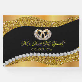Bruiloft Gold Diamond Gastenboek