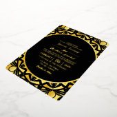 Bruiloft Golden Luxury Invitation Kaart Goudfolie (Gedraaid)